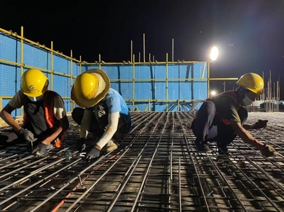 大干快上促生產(chǎn) 求真務(wù)實保進度——新宇公司靈華項目晝夜奮戰(zhàn),跑出施工“加速度”