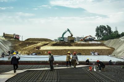 安徽肥西 大建設(shè)工地如火如荼 工程熱潮彰顯發(fā)展活力